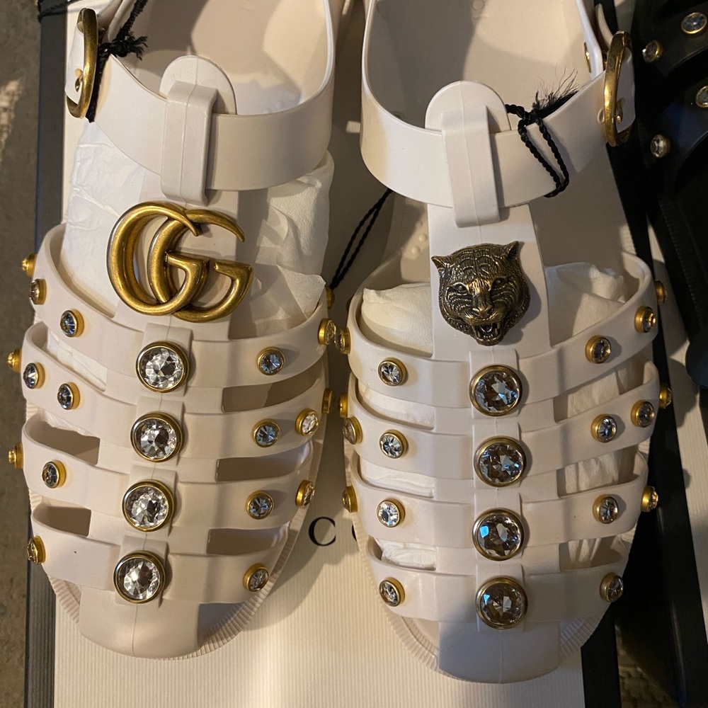 Gucci rubber sandals